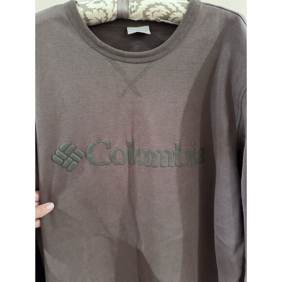 Columbia Men’s Logo Fleece Crew Sweatshirt XL Spellout - Picture 3 of 7
